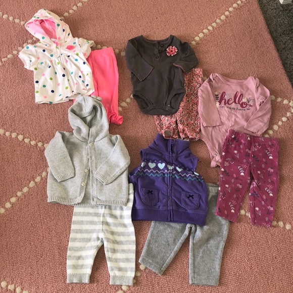 Various Other - 3 month girl outfits (5 outfits)